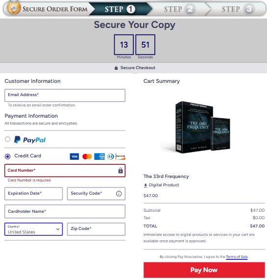 Secure ClickBank Checkout Process Preview